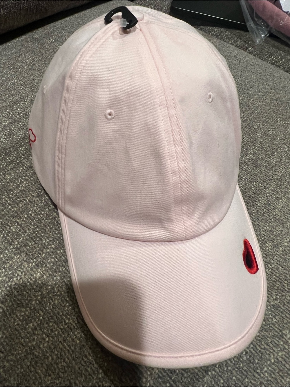 New lululemon classic ball cap heart pink pearl : Oxford red